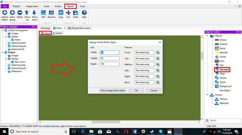 City Race 3D Game Build Using gdevelop